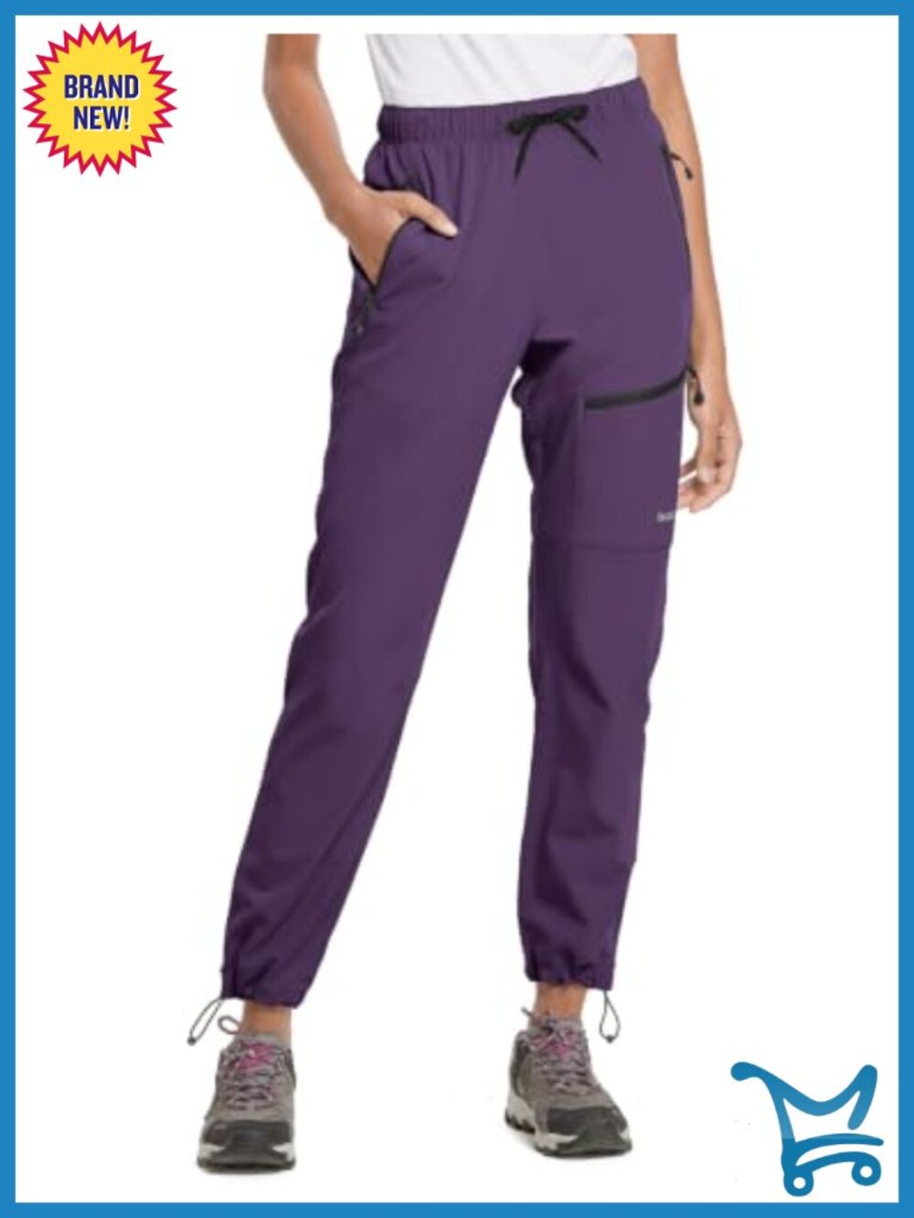 Quick Dry Lightweight Water Resistant Hiking Pants UPF 50+ Cargo